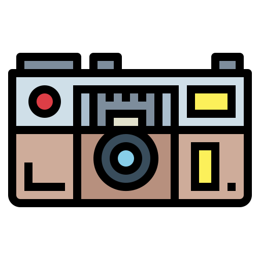 Camera Smalllikeart Lineal Color icon