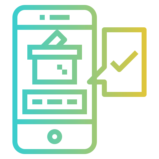 smartfon Smalllikeart Gradient ikona