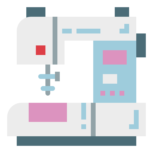 La máquina de coser Smalllikeart Flat icono