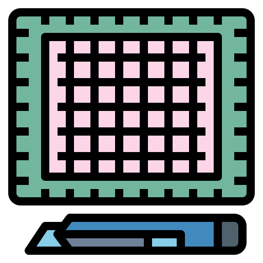 Plancha de corte Smalllikeart Lineal Color icono