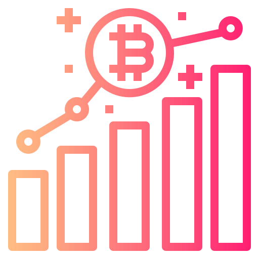 bitcoin Smalllikeart Gradient icona