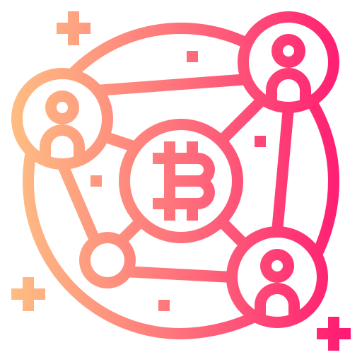 Blockchain Smalllikeart Gradient icon