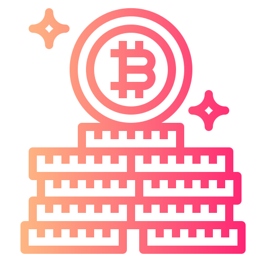 Bitcoin Smalllikeart Gradient icon
