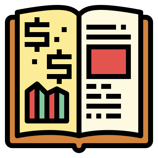 Finance book Smalllikeart Lineal Color icon