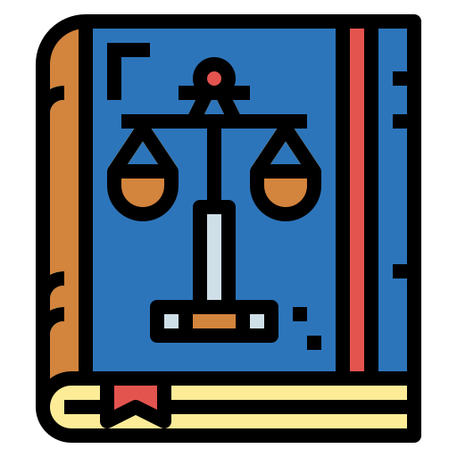 Law book Smalllikeart Lineal Color icon