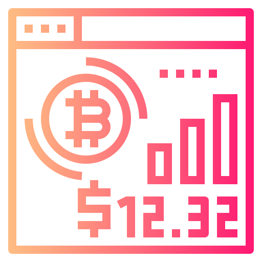 Bitcoin Smalllikeart Gradient icon