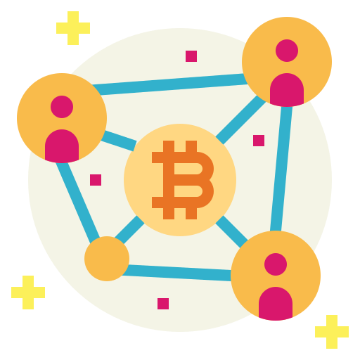 Blockchain Smalllikeart Flat icon
