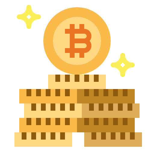 Bitcoin Smalllikeart Flat icon