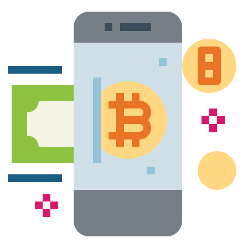 Bitcoin Smalllikeart Flat icon