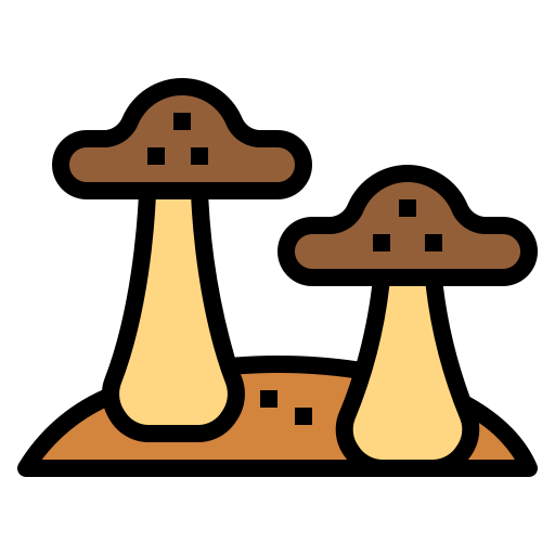 버섯 Smalllikeart Lineal Color icon