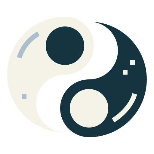 yin yang Smalllikeart Flat ikona