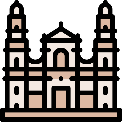 Primatial cathedral Detailed Rounded Lineal color icon