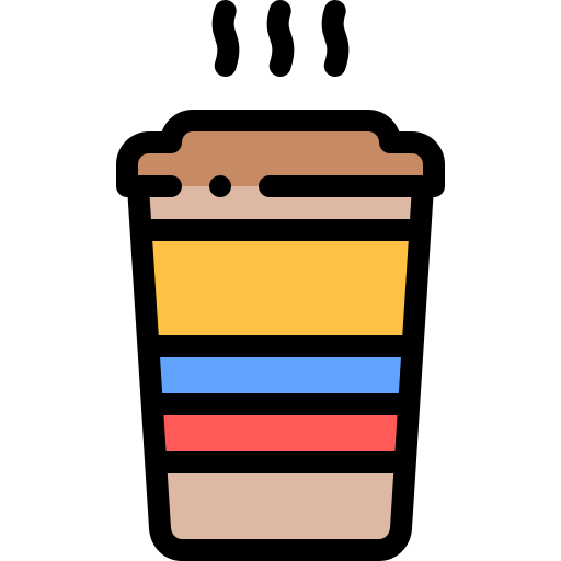 kaffee Detailed Rounded Lineal color icon