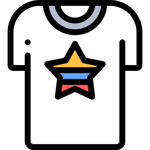 티셔츠 Detailed Rounded Lineal color icon