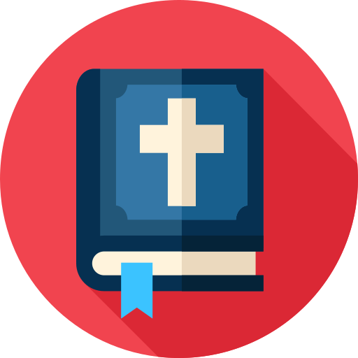 bijbel Flat Circular Flat icoon