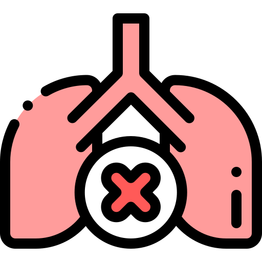 肺 Detailed Rounded Lineal color icon