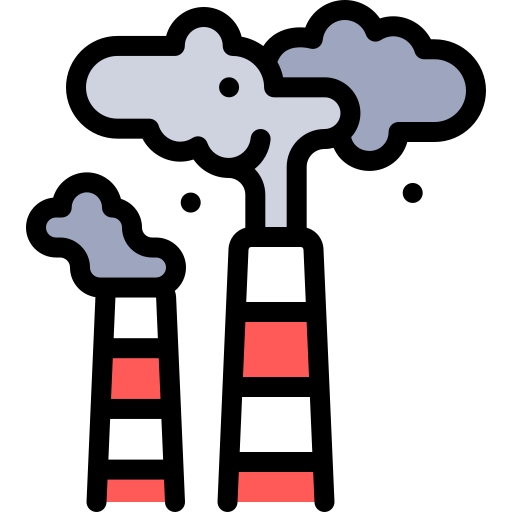 Chimneys Detailed Rounded Lineal color icon