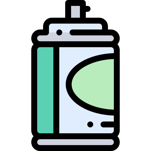 sprühdose Detailed Rounded Lineal color icon