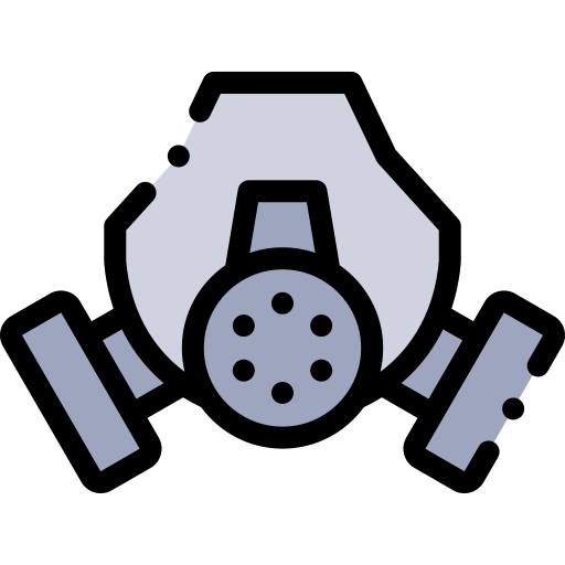 Gas mask Detailed Rounded Lineal color icon