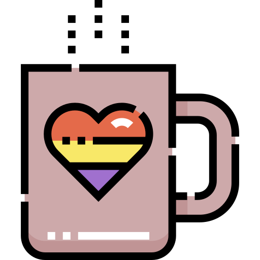 コーヒーマグカップ Detailed Straight Lineal color icon