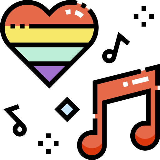 musik Detailed Straight Lineal color icon