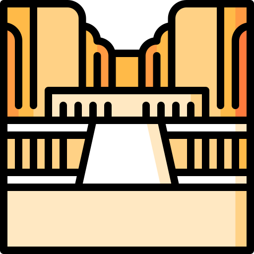 tempel der hutschepsut Special Lineal color icon