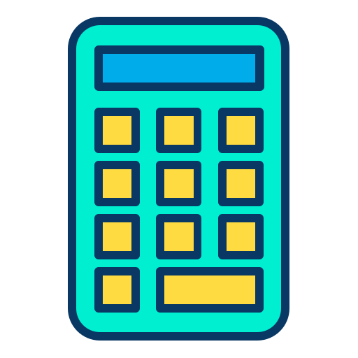 kalkulator Kiranshastry Lineal Color ikona