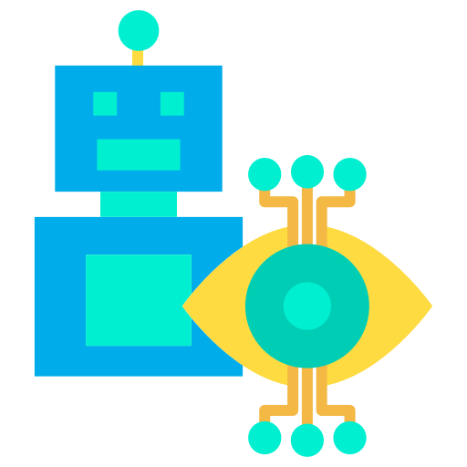 Robot Kiranshastry Flat icono