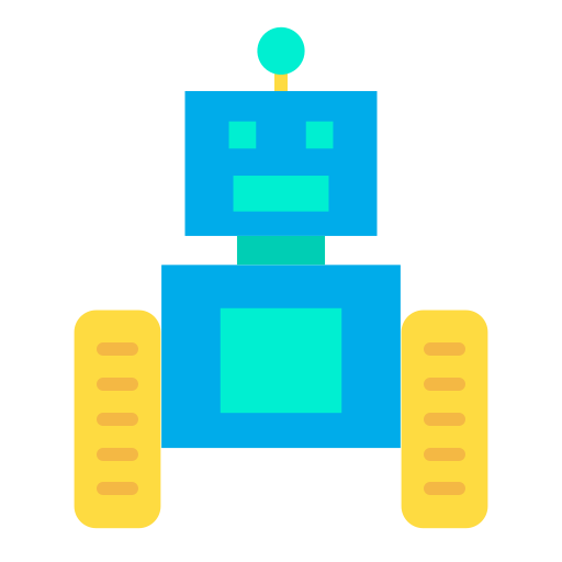 ロボット Kiranshastry Flat icon
