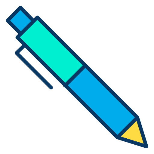 długopis Kiranshastry Lineal Color ikona