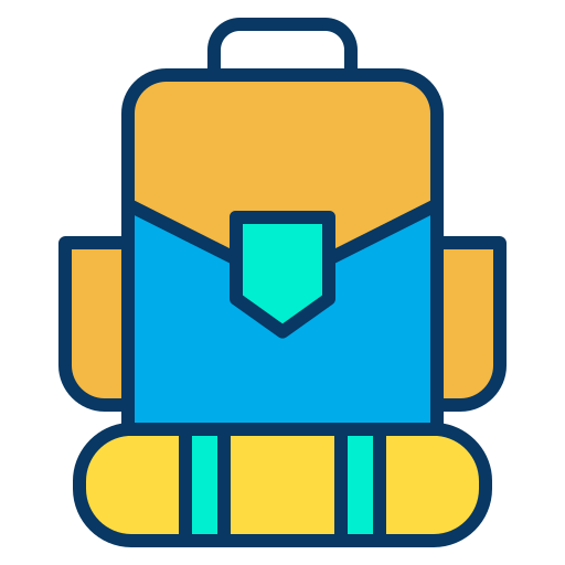 Backpack Kiranshastry Lineal Color icon