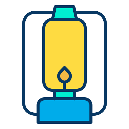 lampa naftowa Kiranshastry Lineal Color ikona