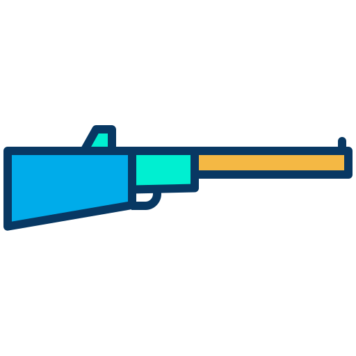 fusil Kiranshastry Lineal Color Icône