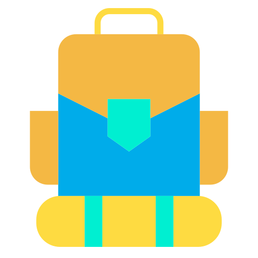 Backpack Kiranshastry Flat icon