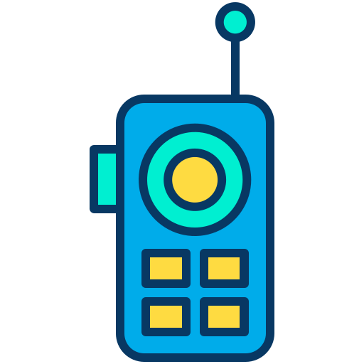 Walkie talkie Kiranshastry Lineal Color icon