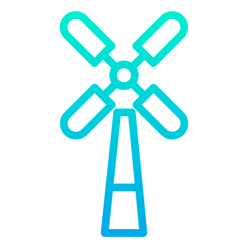 Windmill Kiranshastry Gradient icon