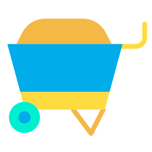 Wheelbarrow Kiranshastry Flat icon