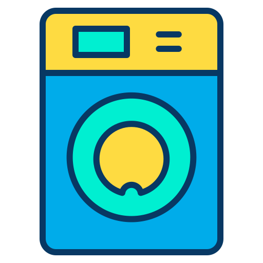 세탁기 Kiranshastry Lineal Color icon