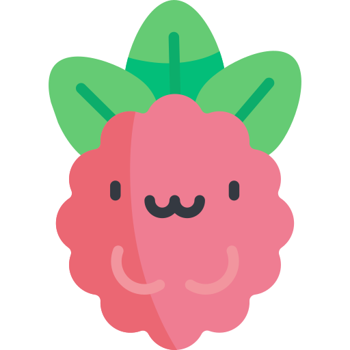 Raspberry Kawaii Flat icon