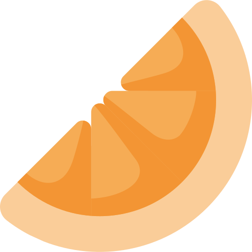 Orange Kawaii Flat icon