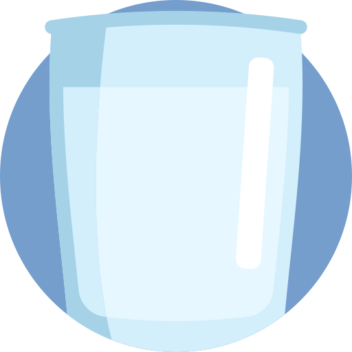 glas water Detailed Flat Circular Flat icoon