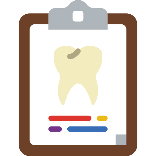 Dental record prettycons Flat icon