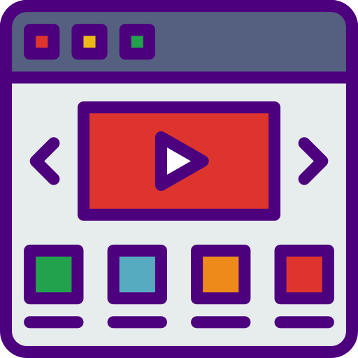 Video web prettycons Lineal Color icon