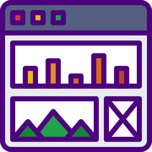 Web analytics prettycons Lineal Color icon
