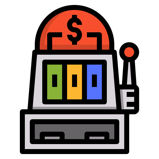 maquina de casino dDara Lineal Color icono