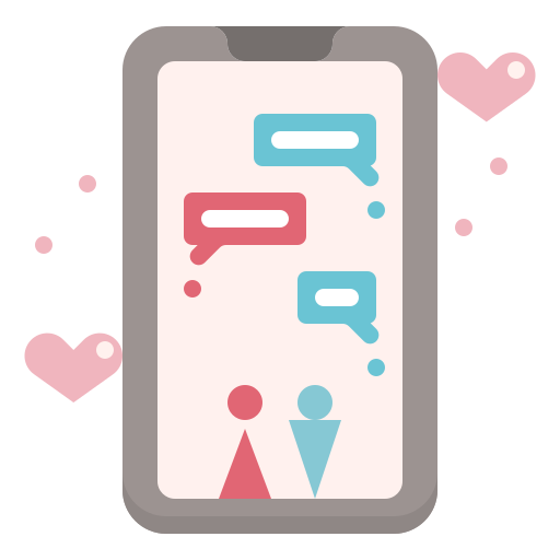 dating app dDara Flat icon