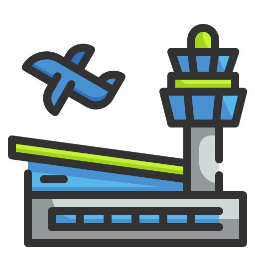 Airport Wanicon Lineal Color icon