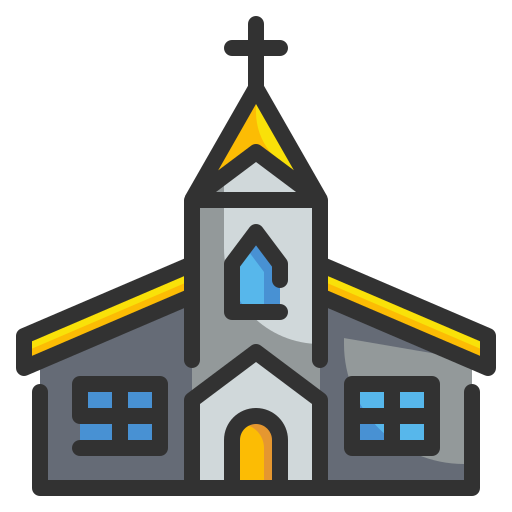 kościół Wanicon Lineal Color ikona