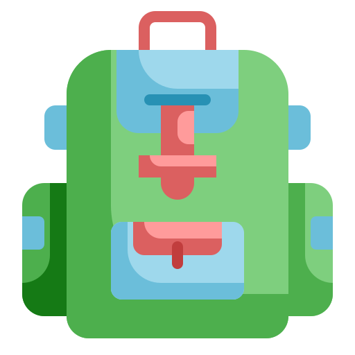 Backpack Wanicon Flat icon