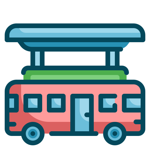 autobus Wanicon Lineal Color ikona